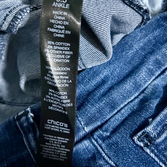 Chico's So Slimming Girlfriend Ankle Jeans - Picture 7 of 8
